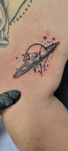 Explore simple skull tattoo ideas, creative tattoo ideas in Ocala, available at Black Lotus Tattoo & Art Gallery Inc