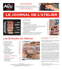 Restaurant Atelier Grill à Saints-Geosmes (la carte)