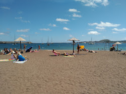 Foto von Praia da Vitoria und die siedlung