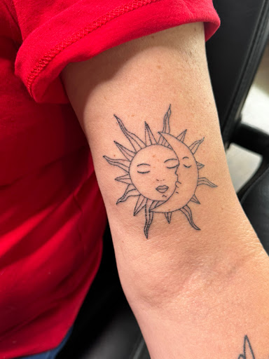 Explore rock n roll tattoo ideas, creative tattoo ideas in Indian Trail, available at Beauty in the ink, LLC