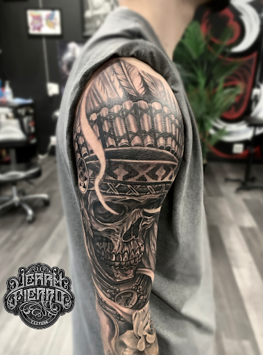 Explore outer arm tattoo ideas, creative tattoo ideas in Silver City, available at Independent Ink Tattoo