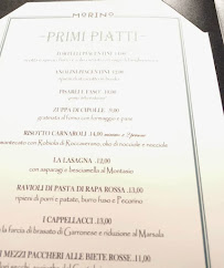 Osteria del Morino à Caorso menu