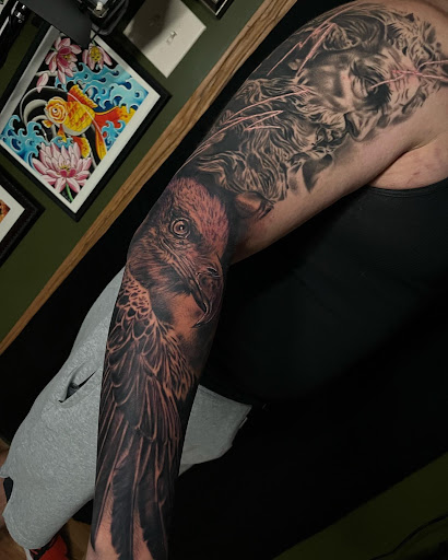 Explore balloon tattoo ideas, creative tattoo ideas in Lake Villa, available at Eternal Tiger Tattoo