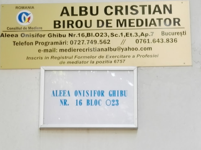 Birou de Mediator, Albu Cristian - Notar