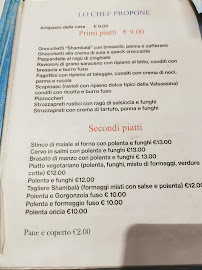 Restaurant Rifugio Shambalà - Alpe Giumello (LC) à Giumello (le menu)