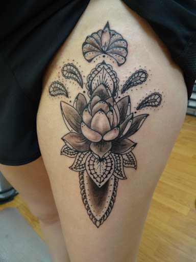 Explore cancer ribbon tattoo ideas, creative tattoo ideas in Hooksett, available at Skin Deep Tribal Tattoo