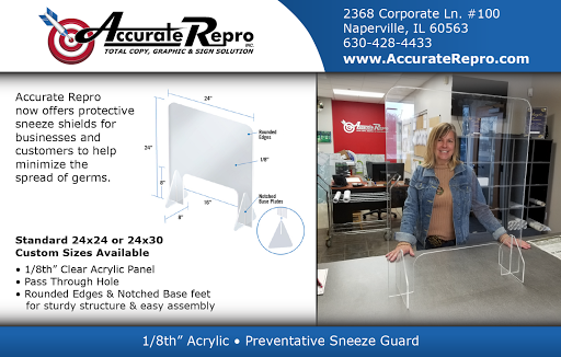 Sign Shop «Accurate Repro, Inc.», reviews and photos, 2368 Corporate Ln, Naperville, IL 60563, USA