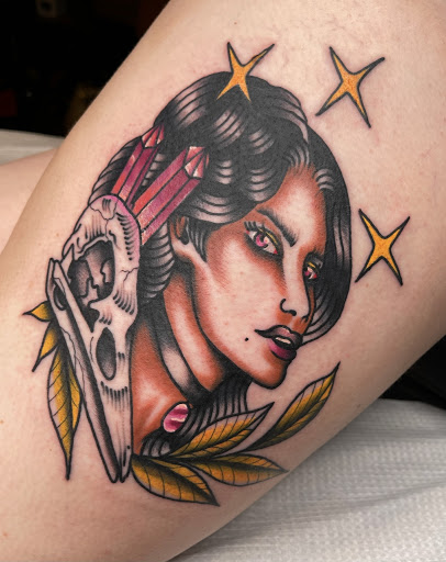 Explore hufflepuff tattoo ideas, creative tattoo ideas in Johnson City, available at Gold Cross Tattoo Co.