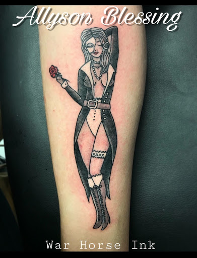 Explore isabella tattoo ideas, creative tattoo ideas in Kent, available at War Horse Ink