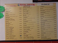 Menu du Pizzeria Bonvicini à Massa Lombarda