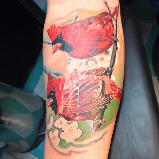 Explore father and son tattoos ideas, creative tattoo ideas in Huntsville, available at Blacktide Tattoo Co.