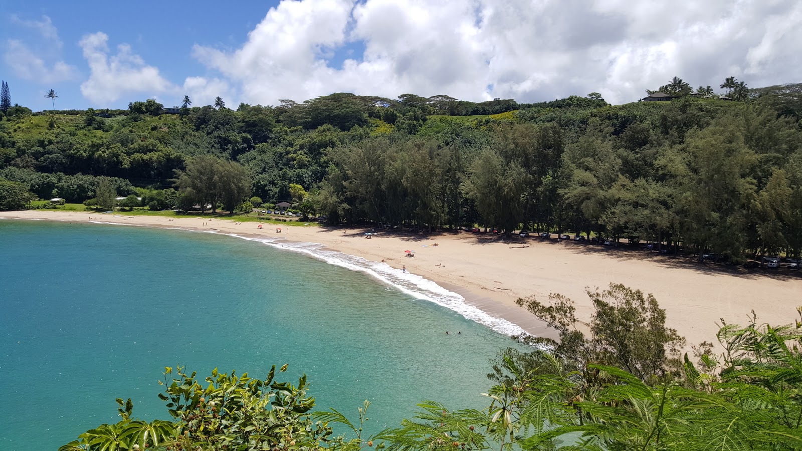 Zdjęcie Kalihiwai Beach z przestronna zatoka