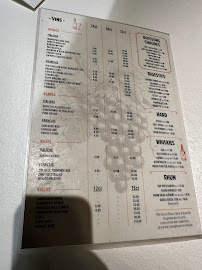 Menu / carte de MEZZO à Saint-Denis