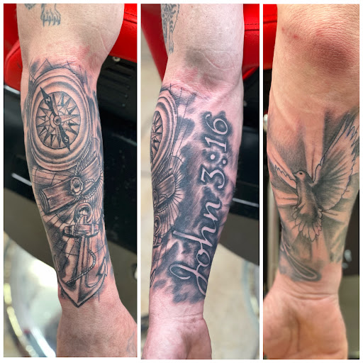 Explore hard tattoo ideas, creative tattoo ideas in Baytown, available at Big Juniors Tattoos
