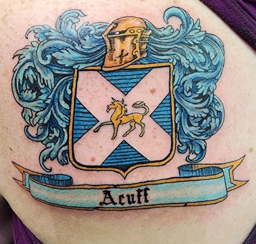 Explore star tattoo cover up ideas, creative tattoo ideas in Independence, available at Odins Mark Tattoo and Emporium