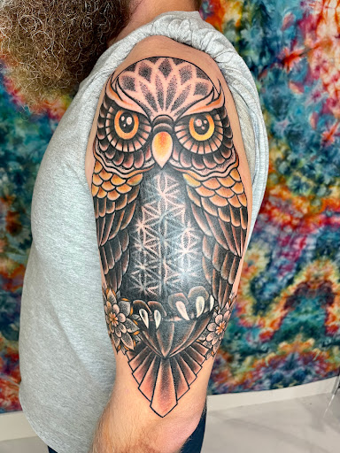 Explore drum tattoo ideas, creative tattoo ideas in Islamorada, available at Jellyfish Daydreams LLC