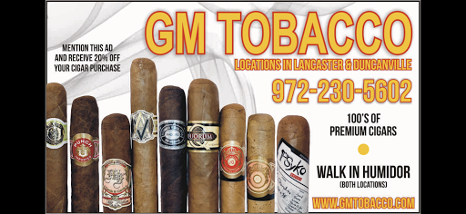 Tobacco Shop «GM Tobacco & Super Vapor», reviews and photos, 3250 W Pleasant Run Rd #100, Lancaster, TX 75146, USA