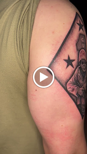 Explore spiritual 444 tattoo ideas, creative tattoo ideas in Orange, available at Top Floor Tattoo Studio