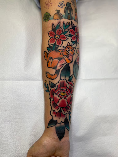 Explore small hunting tattoo ideas, creative tattoo ideas in Modesto, available at Dying Art Tattoo