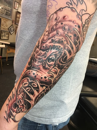 Explore stickman tattoo ideas, creative tattoo ideas in Dekalb, available at Proton Tattoo