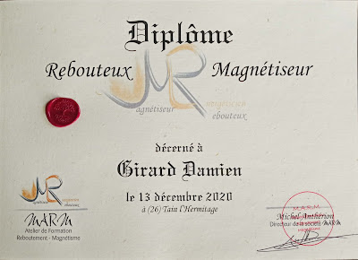 GIRARD Damien rebouteux magnetiseur à Sarras