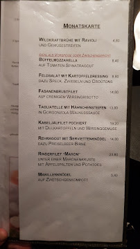 Restaurant KULT Amberg à Amberg (le menu)