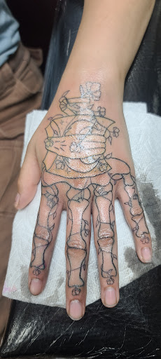 Explore tramp tattoo ideas, creative tattoo ideas in Glendale, available at Double Down Tattoo and Body Piercing