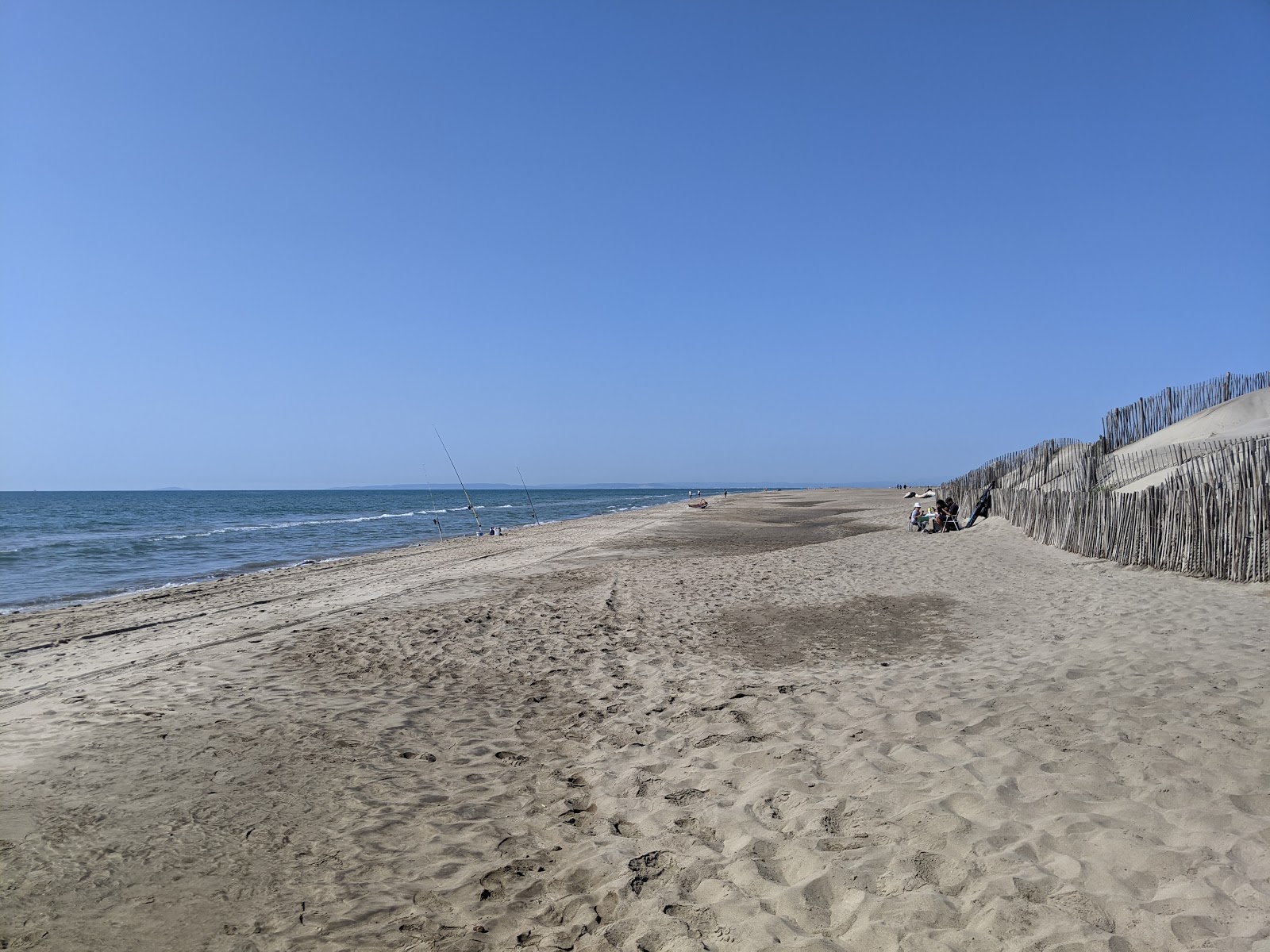 Fotografija Espiguette wild beach z turkizna čista voda površino