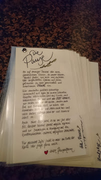 Restaurant Die Pause à Marburg (la carte)