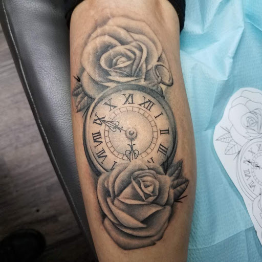 Explore grateful dead tattoo ideas, creative tattoo ideas in Atlanta, available at Black Cloud Tattoo and Piercing