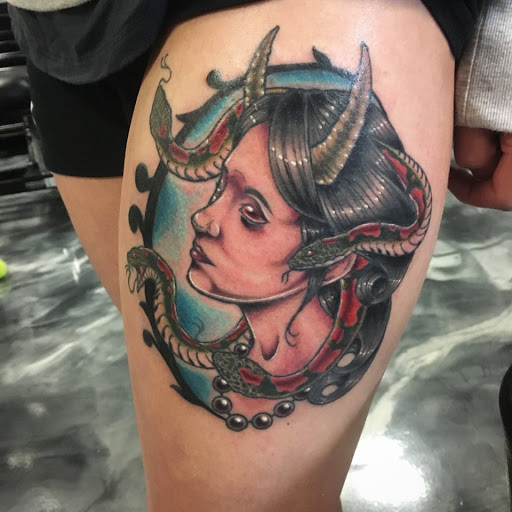 Find goat tattoo ideas for your next unique tattoo in Edgewood at Evolved Body Arts