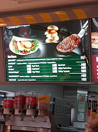 Menu du McDonald's à Agde