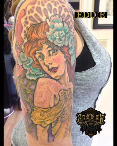 Explore women arm tattoo ideas, creative tattoo ideas in Tampa, available at Stigma Ink Tattoo Studio