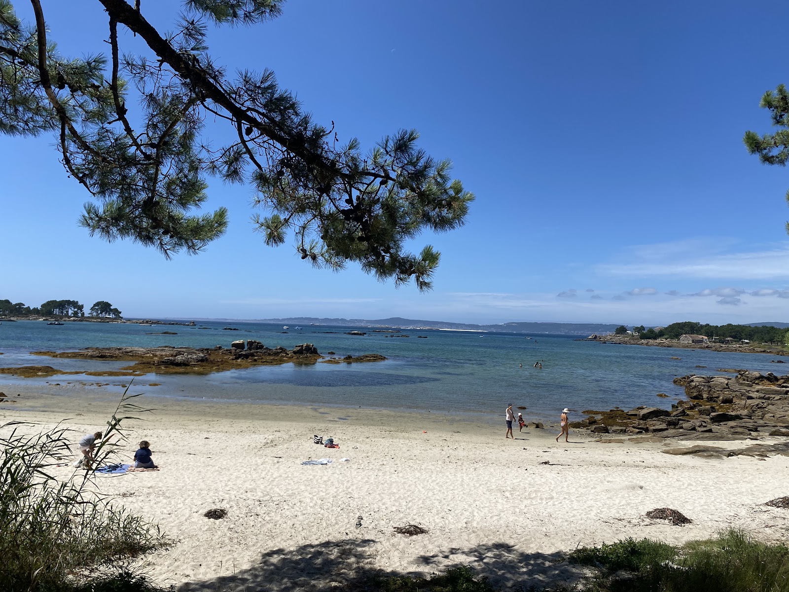 Foto di Praia Rosa da Mosca con una superficie del sabbia beige