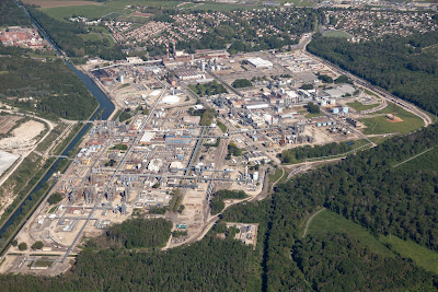 Entrée Camions - Livraisons - Chargements usine INOVYN / SOLVAY à Tavaux