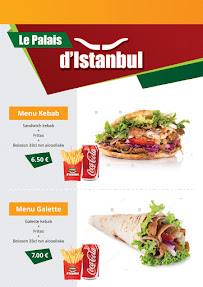 Le Palais d'Istanbul à Escaudain menu