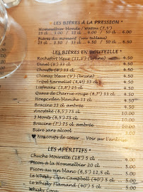 Estaminet de l'Ancienne Maison Commune à Hondeghem menu