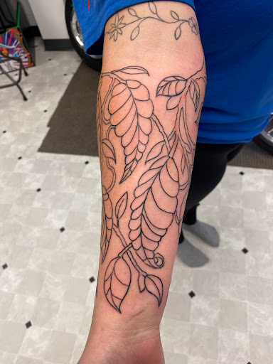 Explore black out tattoo ideas, creative tattoo ideas in Orland, available at K1LL3R ARTW0RK