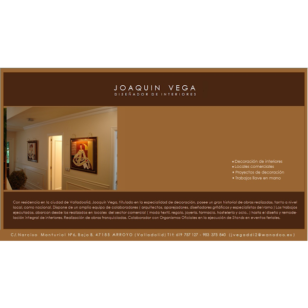Estudio De Decoraciones Joaquín Vega