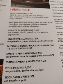 Carte du Ristorante Pizzeria Oasi Campagnola à Mareno di Piave