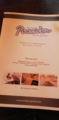 Restaurant grec Restaurant Poseidon Gladbeck à Gladbeck (le menu)