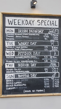Carte du James Joyce Irish Pub à Cologne