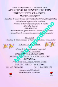 Amalfitana à Milan menu