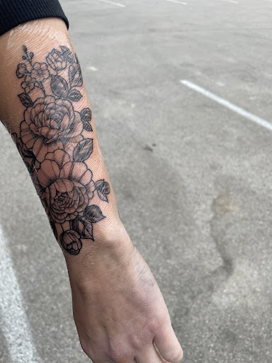 Explore rose tattoo idea, creative tattoo ideas in Williamsburg, available at 315 underground INK LLC