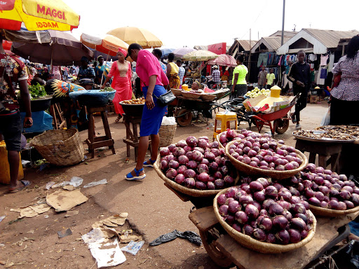 Market Square, Akahia, Nigeria, Market, state Edo