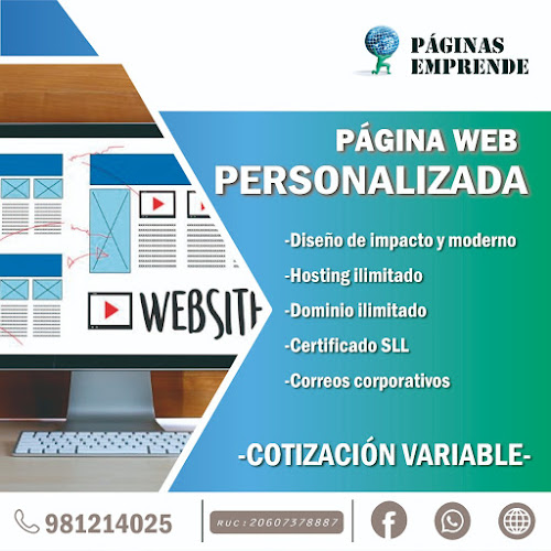 Opiniones de Paginas Web - Paginas Emprende Lima en San Isidro - Diseñador de sitios Web