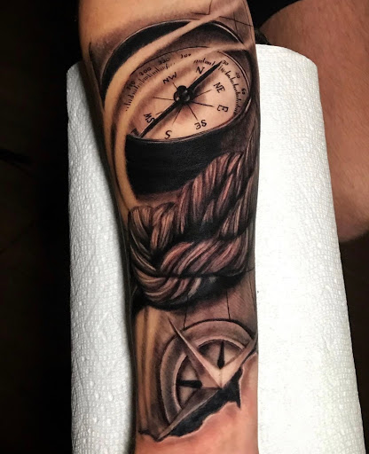 Explore rose tattoo ideas for, creative tattoo ideas in Johnson City, available at Gold Cross Tattoo Co.