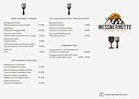 Menu / carte de Malga Messner à Santa Maddalena