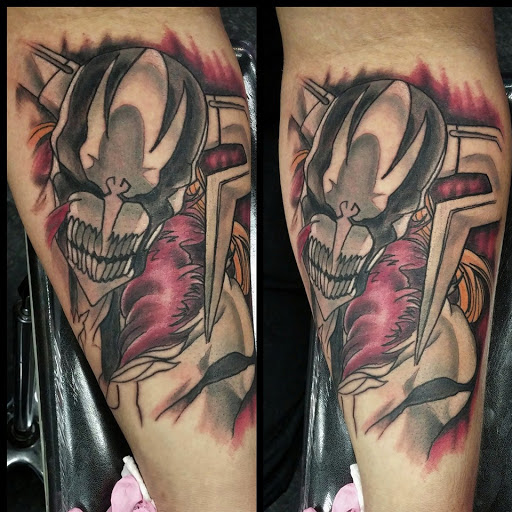 Explore spider tattoo ideas, creative tattoo ideas in Fulton, available at The Kings Head Tattoo Company