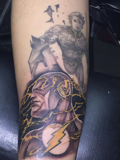 Explore good omens tattoo ideas, creative tattoo ideas in Savannah, available at Tatlyfe Studios